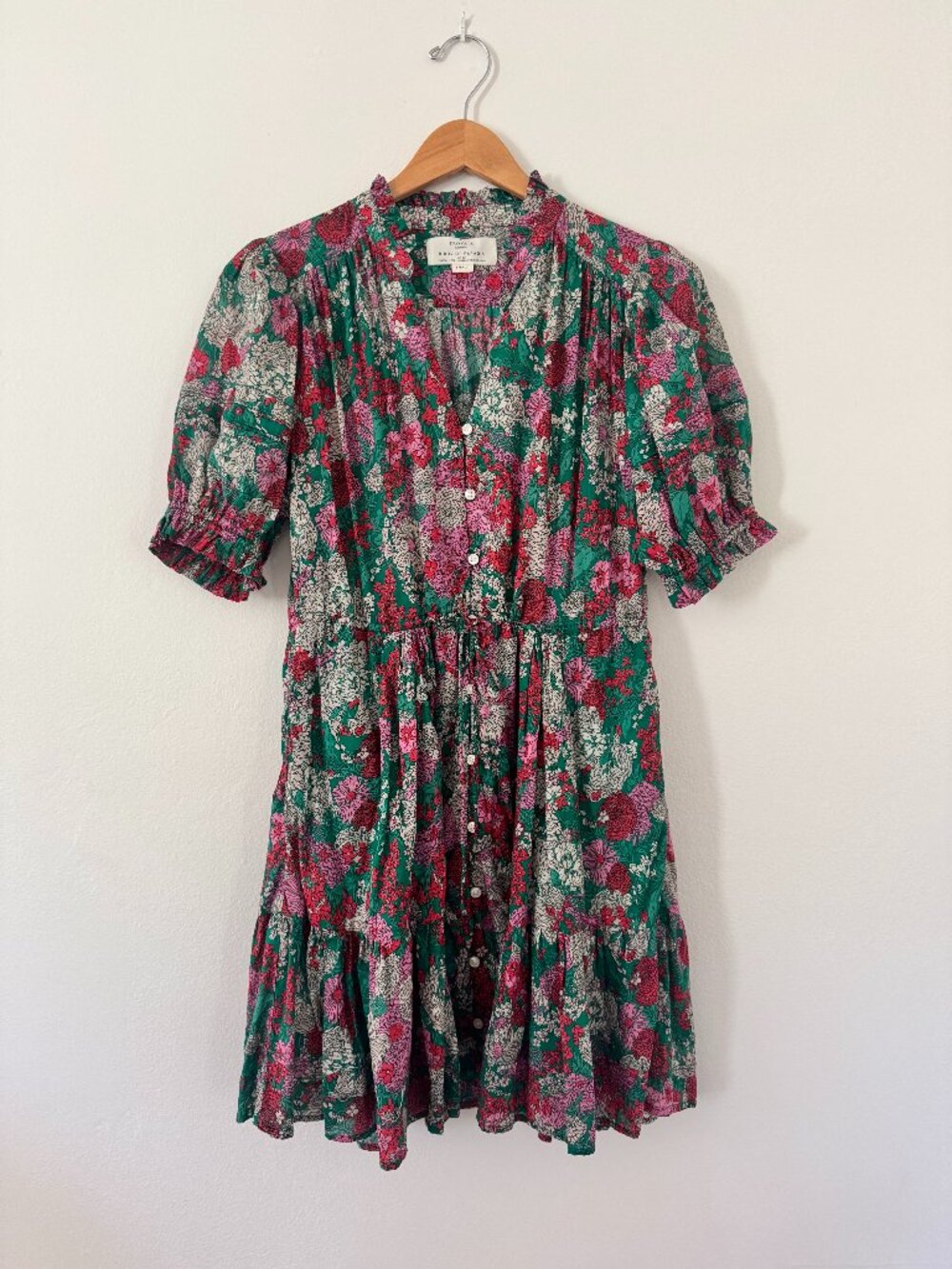Trovata Birds of Paradis Phoebe Dress in Nouveau Garden Small